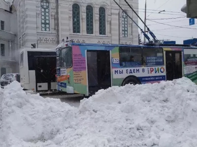 С первым снегом Ярославль не справился